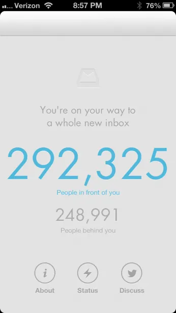 Waiting to Get An Invite for Mailbox